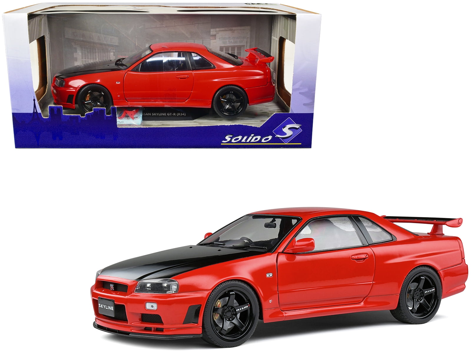 NISSAN Skyline GT-R (R34) 1999 - SOLIDO 1/18 Diecast Model