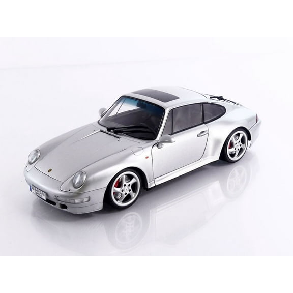 1996 Porsche 911 (993) 4S Polar Silver Metallic 1/18 Diecast Model Car by Solido