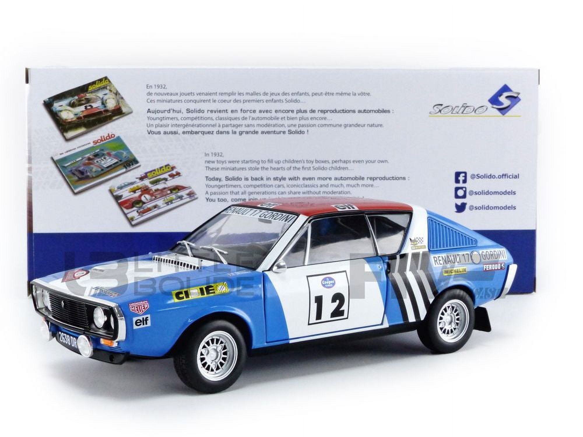 SOLIDO 118 RENAULT 17 Rallye Press on Regardless Kuwait Ubuy