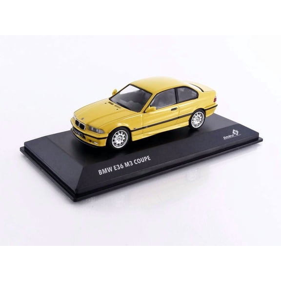 1999 BMW E36 M3 Coupe Dakar Yellow 1/43 Diecast Model Car by Solido