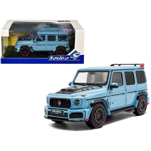 2021 Brabus Rocket 900 China Blue with Black Hood 1/43 Diecast Model Car by Solido