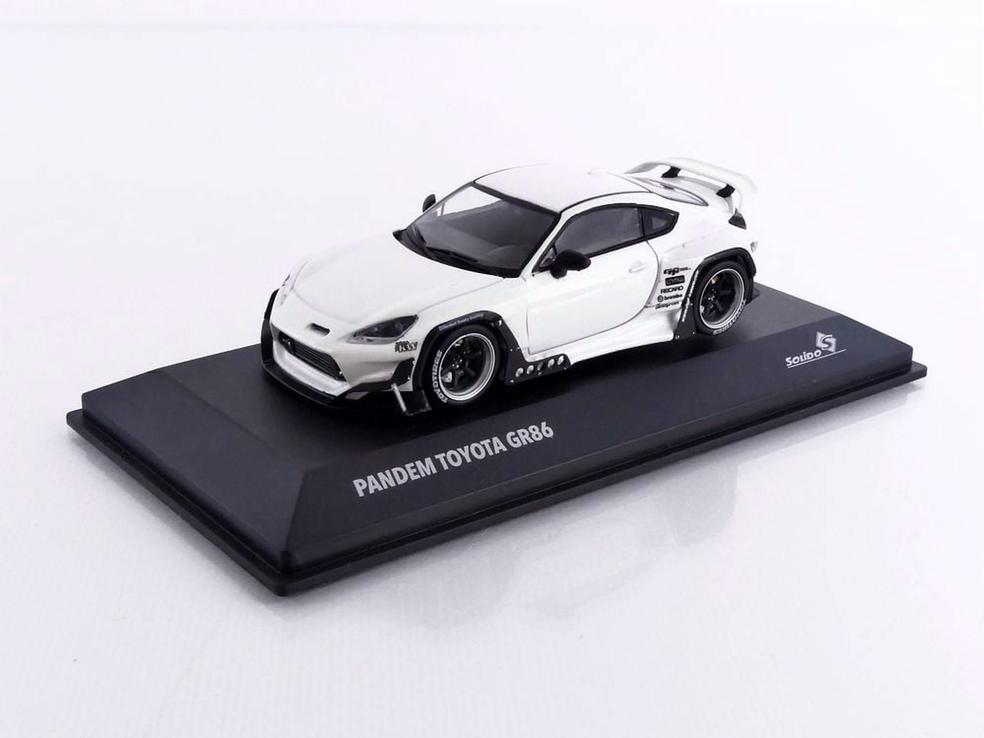 2022 Toyota Pandem GR86 White Metallic 1/43 Diecast Model Car by Solido