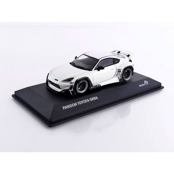 2022 Toyota Pandem GR86 White Metallic 1/43 Diecast Model Car by Solido