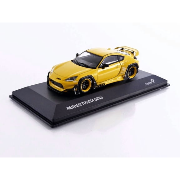 2022 Toyota Pandem GR86 Yellow 1/43 Diecast Model Car by Solido