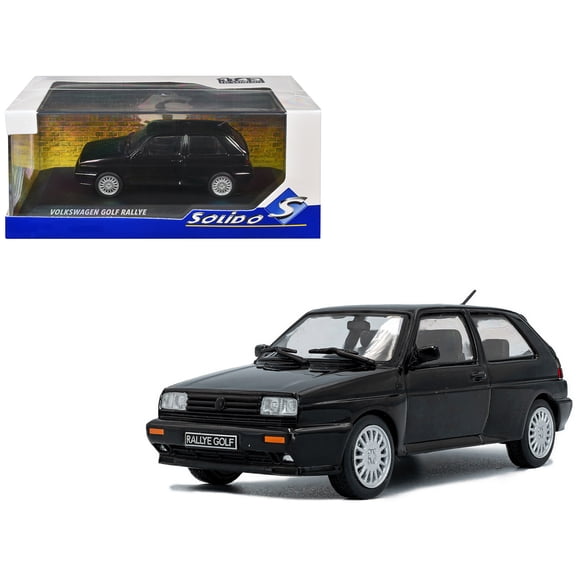 1989 Volkswagen Golf Rallye G60 Black 1/43 Diecast Model Car by Solido