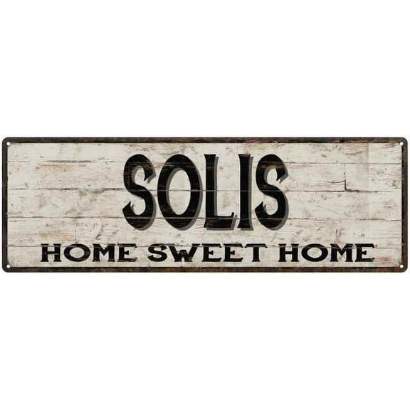 SOLIS Rustic Home Sweet Home Sign Gift 6x18 Metal Decor 106180084497
