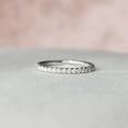 thumbnail image 1 of SOLITAIRE JEWELS 1.00CT Round Cut Moissanite Fancy Eternity Wedding Band Solid 10k White Gold, 1 of 4