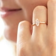 thumbnail image 1 of SOLITAIRE JEWELS 1.0CT Marquise & Round Three Stone Moissanite Engagement Ring Solid 10K Yellow Gold, 1 of 4