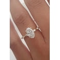 thumbnail image 1 of SOLITAIRE JEWELS 1.50ct Elongated Oval Cut Moissanite Diamond Engagement Ring Solid 18K Yellow Gold, 1 of 5