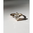 thumbnail image 1 of SOLITAIRE JEWELS 1.75CT Oval E/VVS1 Moissanite Diamond Solitaire Engagement Ring 14K Yellow Gold, 1 of 6