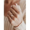 thumbnail image 1 of SOLITAIRE JEWELS 1.CT Emerald Moissanite Diamond Solitaire Engagement Ring 10K White Gold, 1 of 7