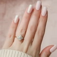 thumbnail image 1 of SOLITAIRE JEWELS 2.CT Pear Cut Moissanite Three Stone Engagement Ring 10K Yellow Gold, Ring Size 10, 1 of 5