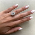 thumbnail image 1 of SOLITAIRE JEWELS 2Ct Exquisite Oval-Cut Moissanite Halo Engagement Ring 14K Rose Gold, 1 of 7