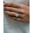thumbnail image 1 of SOLITAIRE JEWELS 3.00CT Pear Cut Three Stone Moissanite Diamond Engagement Ring for Women Solid 10k White Gold, 1 of 4