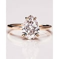 thumbnail image 1 of SOLITAIRE JEWELS 3.CT Pear Cut Moissanite Solitaire Engagement Ring With Hidden Halo Setting Solid 18k Yellow Gold, 1 of 6