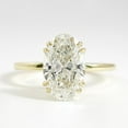 thumbnail image 1 of SOLITAIRE JEWELS 4CT Oval Cut Solitaire Style Moissanite Engagement Ring For Women Gift In 10K Yellow Gold, 1 of 5