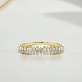 thumbnail image 1 of SOLITAIRE JEWELS Solid 10K Yellow Gold Stackable Baguette Moissanite Diamond Ring, 1 of 5