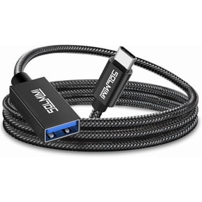 SOLMIMI USB C Male to USB Female Adapter Cable (4 ft) -USBC to USB Adapter with 5Gbps Data Transfer for Laptop, PC, Flash Disk, USB C Headphone