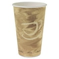 thumbnail image 1 of SOLO 316MS-0029 Mistique 16 oz Hot Paper Cups - Brown (50/Sleeve, 20 Sleeves/Carton), 1 of 5