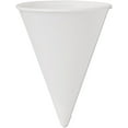 thumbnail image 1 of SOLO 4BRCT Cone Water Cups, Cold, Paper, 4oz, White, 200/Bag, 25 Bags/Carton, 1 of 2