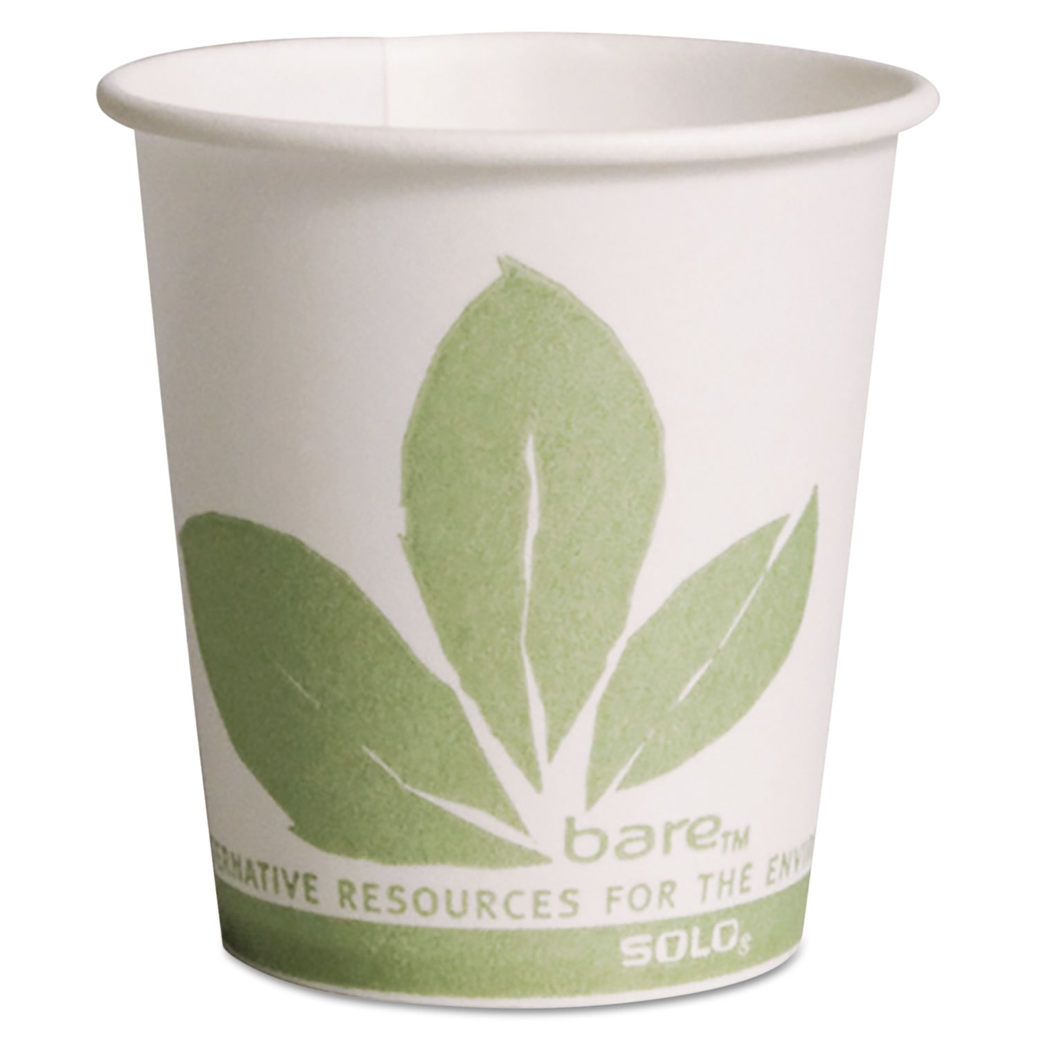 SOLO Cup Company Bare Eco-Forward Paper Treated Water Cups, 3oz, Cold ...