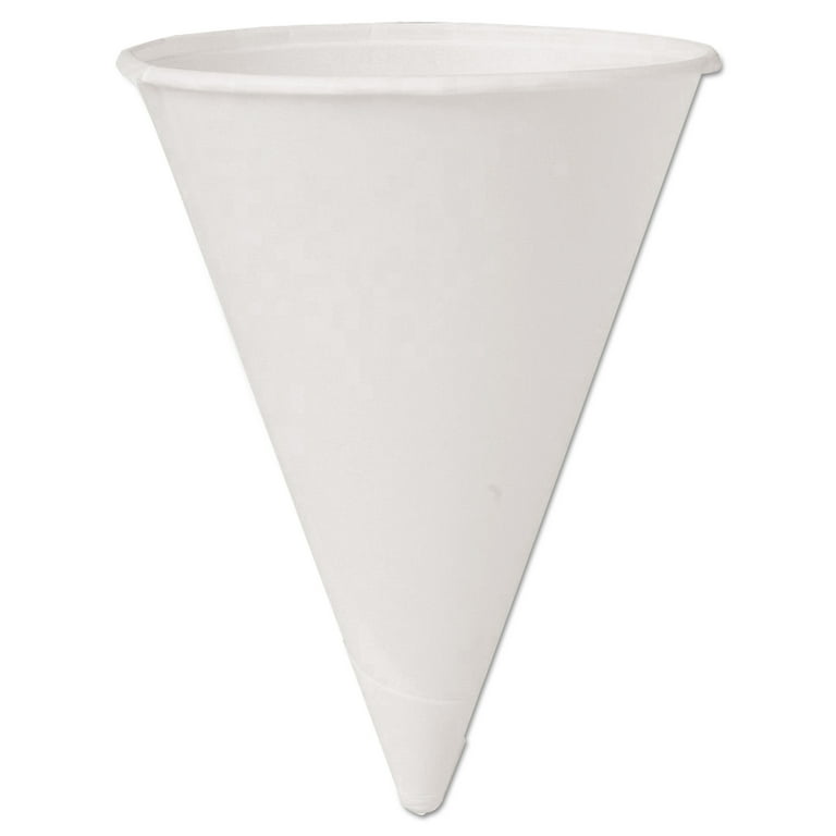 Cone Water Cups, Cold, Paper, 4 oz, White, 200/Pack Cone Water Cups, Cold, Paper, 4 oz, White, 200/Pack