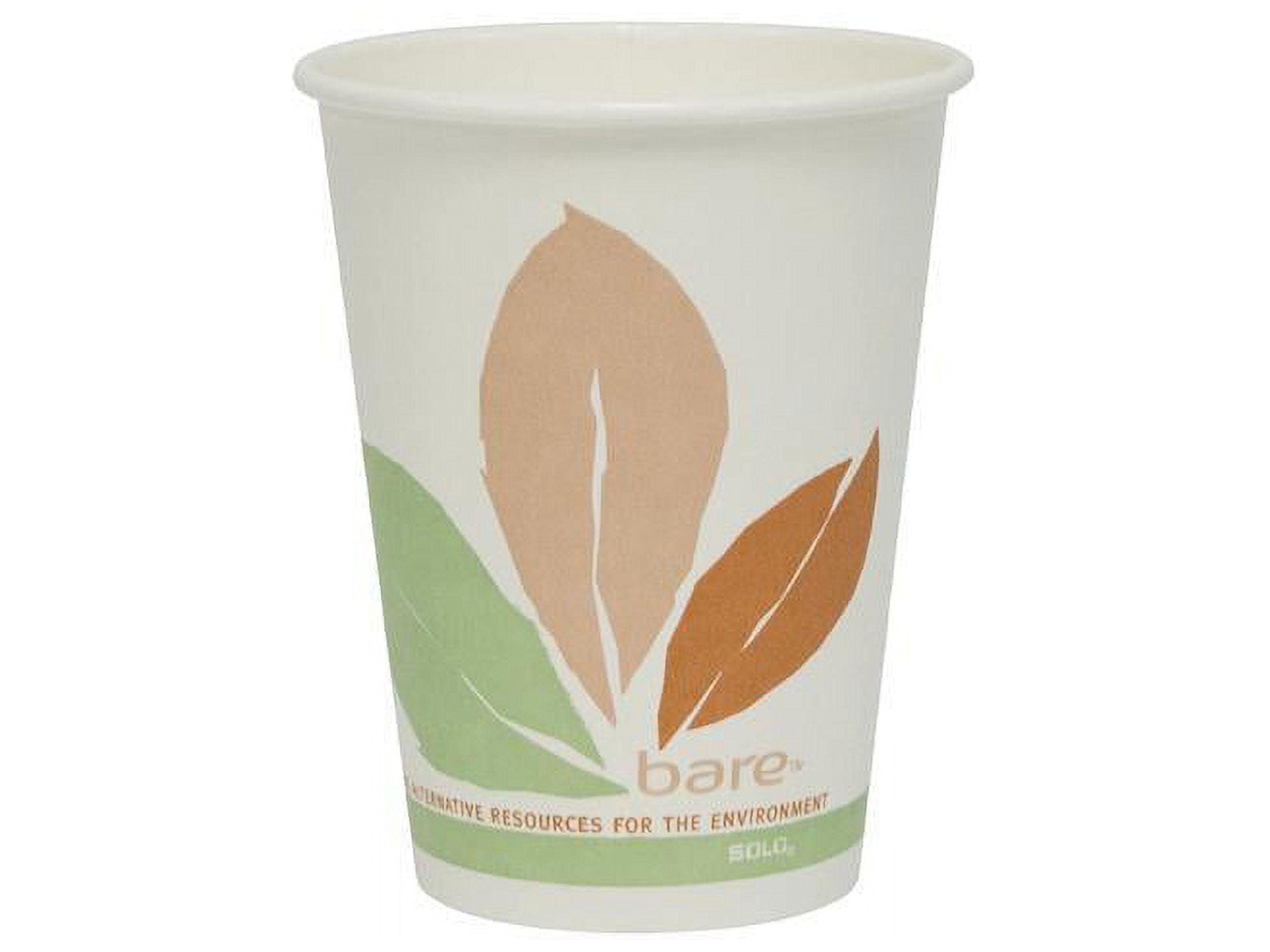 Solo® Mistique Polycoated Hot Paper Cups, 12 Oz, Brown, 50 Cups Per Sleeve,  Case Of 20 Sleeves