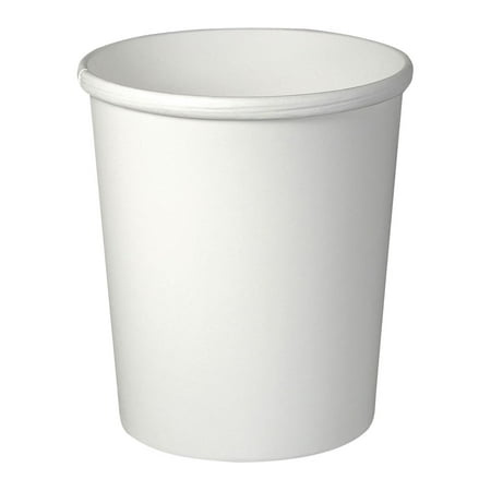 Solo Flexstyle Double Poly Paper Containers, 32 oz, White, Paper, 25/Pack, 20 Packs/Carton