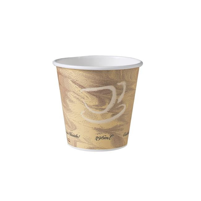SOLO Cup Company Mistique Hot Paper Cups, 10 oz, Brown, 1000/Carton ...
