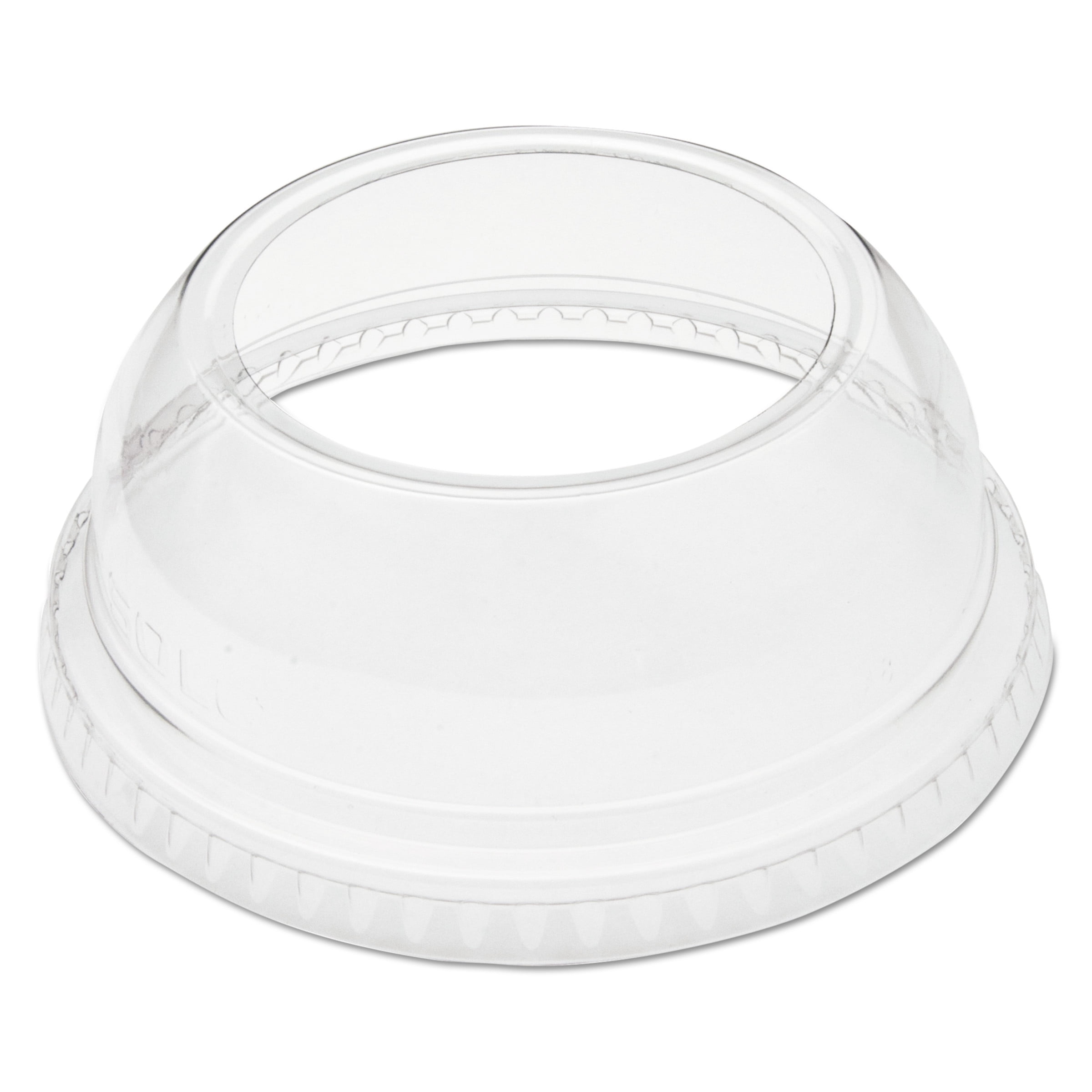 SOLO Cup Company OpenTop Dome Lid for 922 oz Plastic Cups, Clear, 1.9