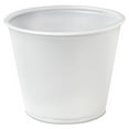 SOLO Cup Company Plastic Soufflé Portion Cups, 5 1/2 oz., Translucent, 250/Bag