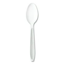 SOLO HSWTX-0007 Impress Heavyweight Full-Length Polystyrene Cutlery Spoon - White (100/Box)