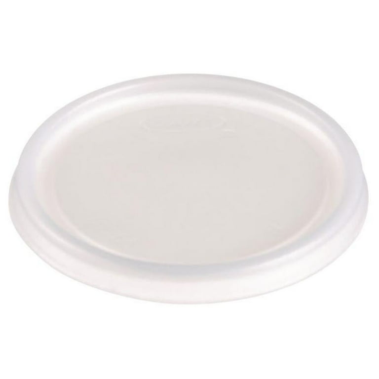Non-Vented Cup Lids, Fits 6 oz Cups, 2, 3.5, 4 oz Food Containers, Translucent, 1,000/Carton Non-Vented Cup Lids, Fits 6 oz Cups, 2, 3.5, 4 oz Food Containers, Translucent, 1,000/Carton
