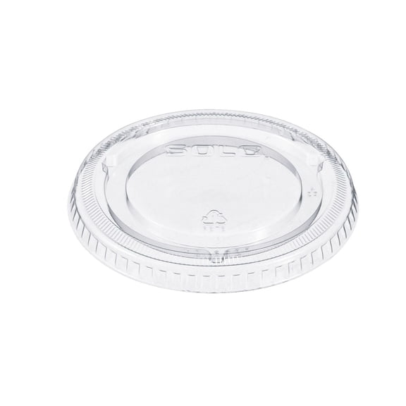 SOLO Non-Vented Cup Lids, Fits 9 oz to 22 oz Cups, Clear, 1,000/Carton