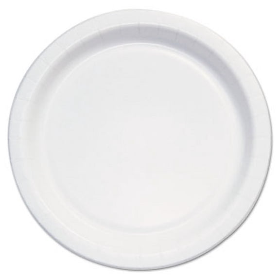 Solo Cups SCCMP6B Paper Plate Medium Weight, White