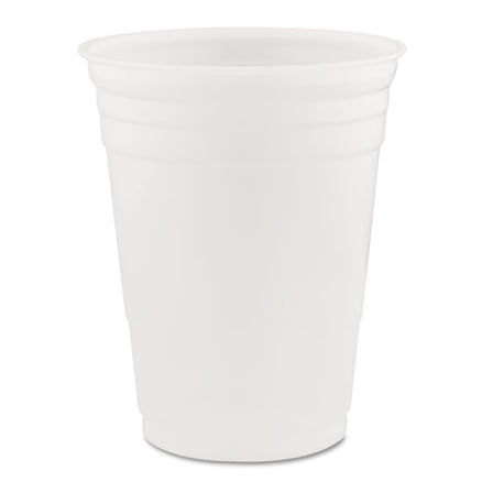 SOLO Party Plastic Cold Drink Cups, 16 oz, 50/Sleeve, 20 Sleeves/Carton | Bundle of 2