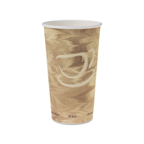 Single Sided Poly Paper Hot Cups 20 OZ, Mistique design, 40/Bag, 15 Bags/Carton