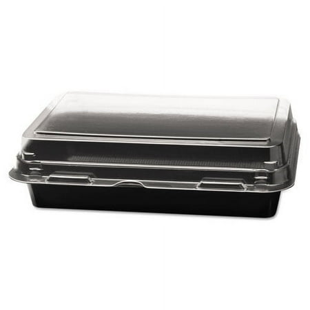 Dart 846622PS94 Creative Carryouts Hinged Plastic Hot Deli Boxes