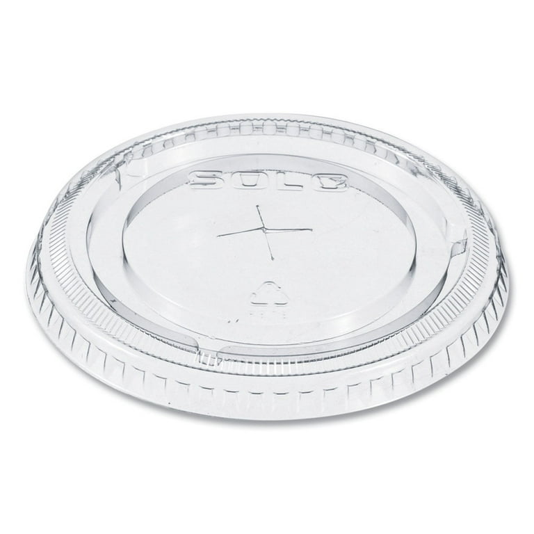 Straw-Slot Cold Cup Lids, Fits 9 oz to 20 oz Cups, Clear, 100/Pack Straw-Slot Cold Cup Lids, Fits 9 oz to 20 oz Cups, Clear, 100/Pack