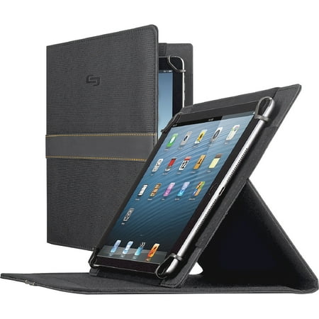 Solo - Exclusives Collection Case for Most Tablets and E-Readers - Black/orange