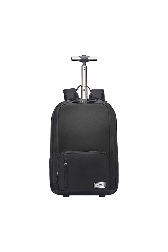 Solo New York Bleecker Laptop Backpack with Wheels Medium Black (UBN786-4)