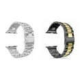 thumbnail image 1 of SOLOLUP 1/2Pack Stainless Steel Metal Band for Apple Watch Bands 44mm 45mm 40mm 41mm 38mm 49mm 42mm Women Men Butterfly Clasp Strap Wristbands for iWatch Series Ultra 8 7 SE 6 5 4 3 2 1 Accessories, 1 of 12