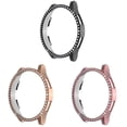 thumbnail image 1 of SOLOLUP (1/3Pack)  Bling Hard Case for Samsung Watch 4 Case 40mm 44mm Diamond Shockproof PC Full Shell Protector Protective Cover Bumper for Samsung Watch 4 classic 46mm 44mm for Women, 1 of 11