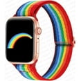 thumbnail image 1 of SOLOLUP 1/3Pack Nylon Scrunchie Strap for Apple Watch Bands 38mm 40mm 44mm 45mm 41mm 49mm 42mm Elastic Adjustable Sport Bands Braided Solo Loop Wristbands for iWatch Ultra SE Series 8 7 6 5 4 3 2 Nike, 1 of 13