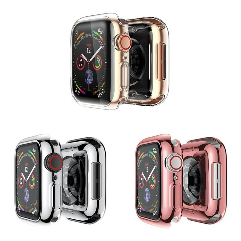 SOLOLUP (1/3Pack) Screen Protector Cover for Apple Watch Case 44mm