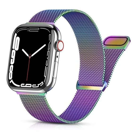 SOLOLUP (1Pack/2Pack) Milanese Loop Band for Apple Watch Bands 44mm 45mm 41mm 40mm 38mm 42mm 49mm Adjustable Stainless Steel Mesh Band Strap Magnetic Closure for iWatch Series 8 7 SE 6 5 4 3 2 1