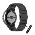 thumbnail image 1 of SOLOLUP (1Pack/2Pack) Stainless steel Band for Google Pixel Watch bands for Women Men, No Gaps Link Metal Wristbands Butterfly Clasp Bracele Accessories for Google Pixel Watch, 1 of 10