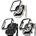 thumbnail image 1 of SOLOLUP (1Pack/3Pack) Compatible with Apple Watch Case 45mm 41mm 44mm 40mm Shockproof Waterproof Tempered Glass Full Protective PC Bumper Case Face Cover Accessories for iWatch Series 8 7 SE 6 5 4, 1 of 7