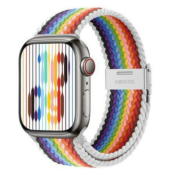 SOLOLUP (1Pack/3Pack) Compatible with Braided Solo Loop Apple Watch Band 45mm 40mm 44mm 38mm 42mm 49mm 41mm Elastic Adjustable Sport Loop Strap Nylon Band for iWatch Series Ultra 8 7 6 5 4 3 2 1 Nike