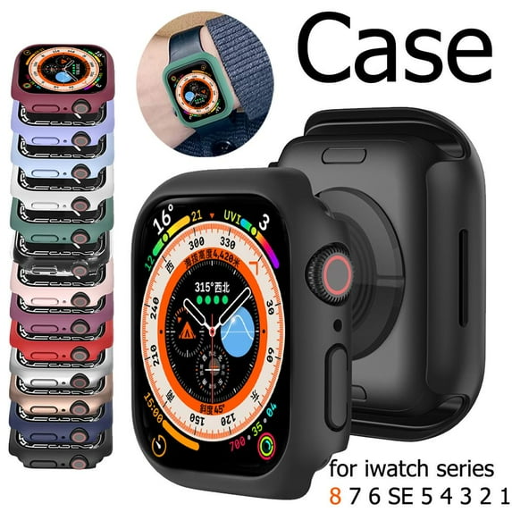 SOLOLUP (1Pack/3Pack) Hard Case for Apple Watch Case 45mm 44mm 40mm 41mm 38mm 42mm Shockproof Full Shell Protector Protective Cover Bumper Accessories for iWatch Series 8 7 SE 6 5 4 3 2 1